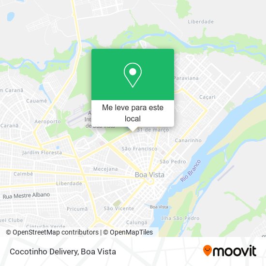 Cocotinho Delivery mapa