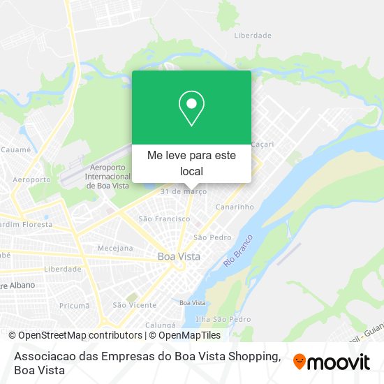 Associacao das Empresas do Boa Vista Shopping mapa