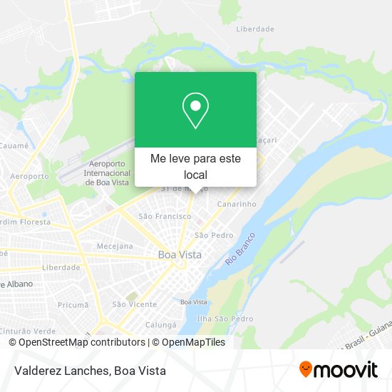 Valderez Lanches mapa