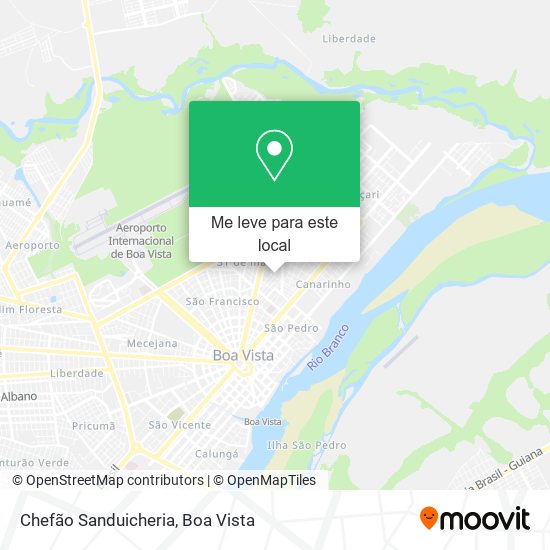 Chefão Sanduicheria mapa