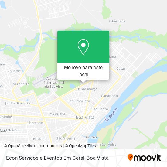 Econ Servicos e Eventos Em Geral mapa