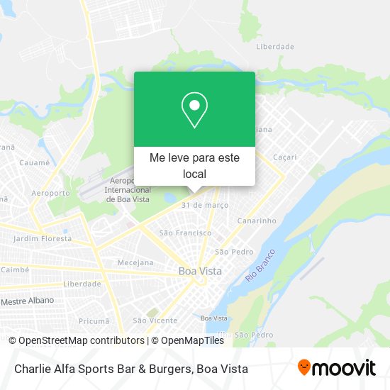 Charlie Alfa Sports Bar & Burgers mapa