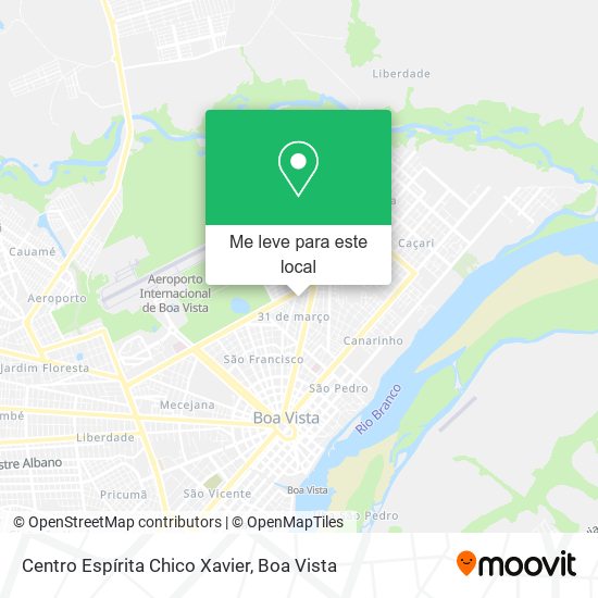 Centro Espírita Chico Xavier mapa