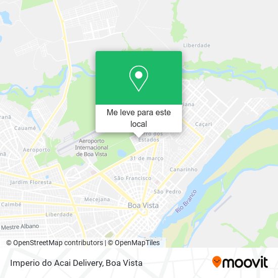 Imperio do Acai Delivery mapa