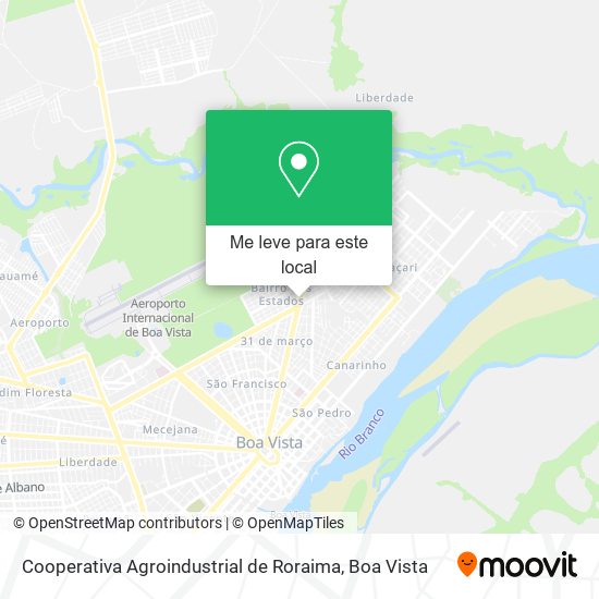Cooperativa Agroindustrial de Roraima mapa