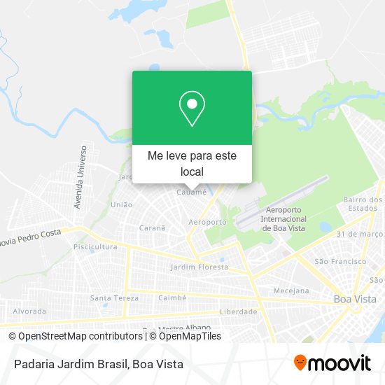 Padaria Jardim Brasil mapa