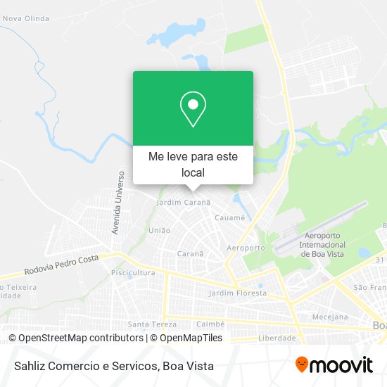 Sahliz Comercio e Servicos mapa