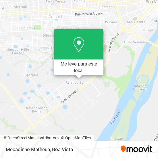 Mecadinho Matheua mapa