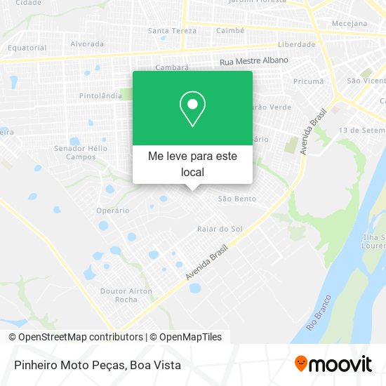 Pinheiro Moto Peças mapa