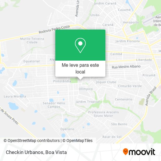 Checkin Urbanos mapa