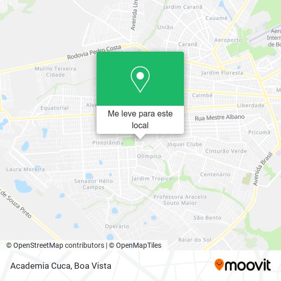 Academia Cuca mapa