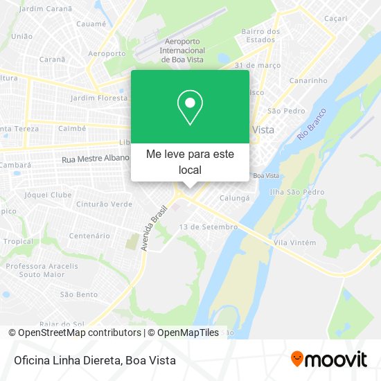 Oficina Linha Diereta mapa