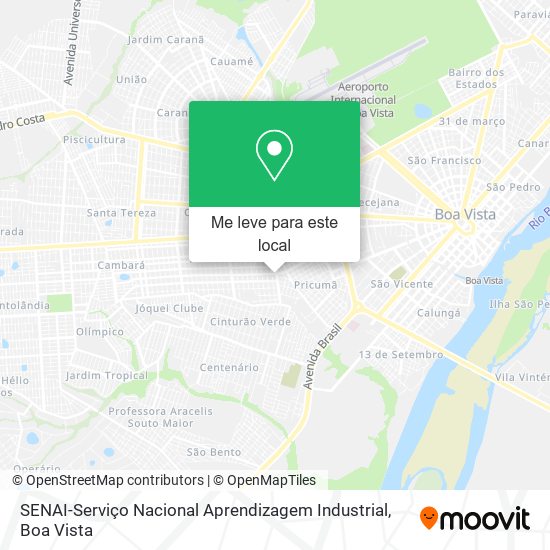 SENAI-Serviço Nacional Aprendizagem Industrial mapa