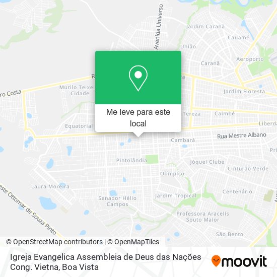 Igreja Evangelica Assembleia de Deus das Nações Cong. Vietna mapa