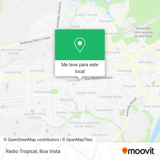 Rádio Tropical mapa