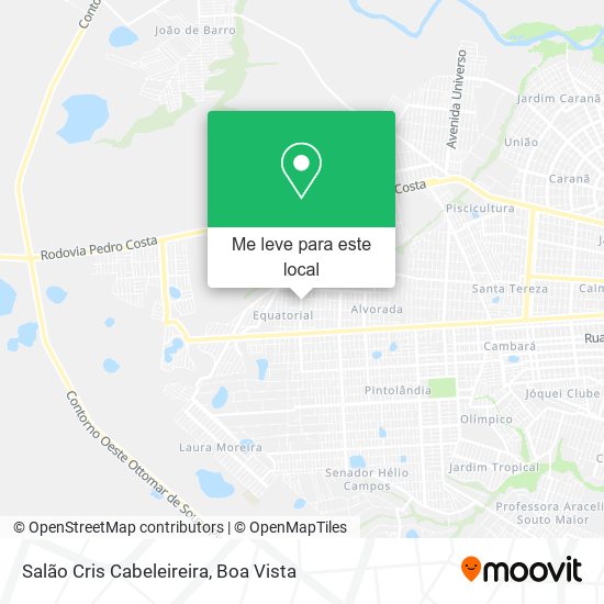 Salão Cris Cabeleireira mapa