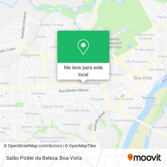 Salão Poder da Beleza mapa