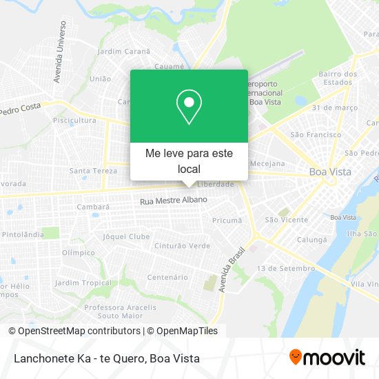 Lanchonete Ka - te Quero mapa