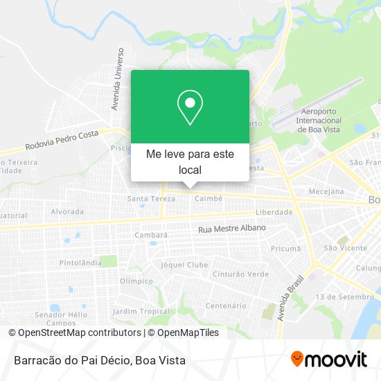 Barracão do Pai Décio mapa