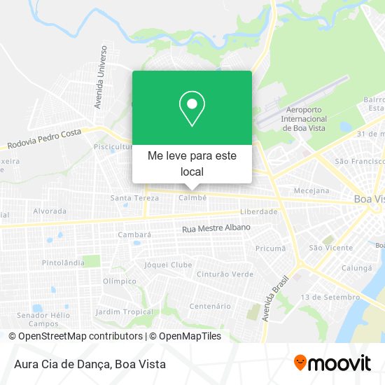 Aura Cia de Dança mapa