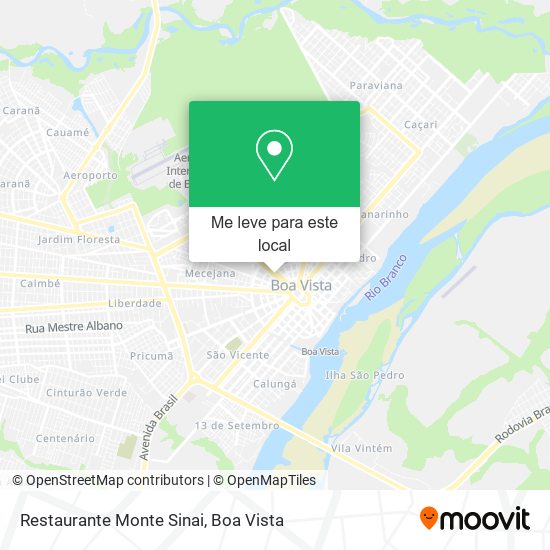 Restaurante Monte Sinai mapa