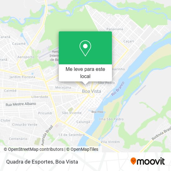 Quadra de Esportes mapa