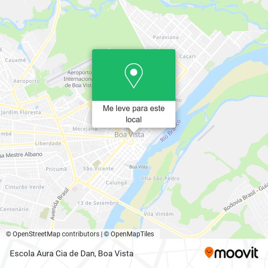 Escola Aura Cia de Dan mapa