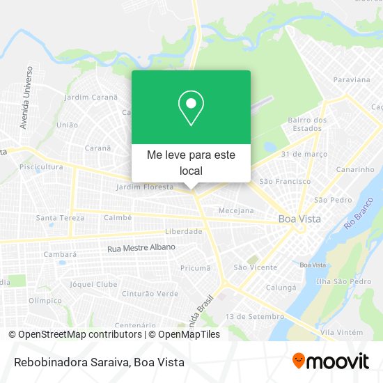 Rebobinadora Saraiva mapa