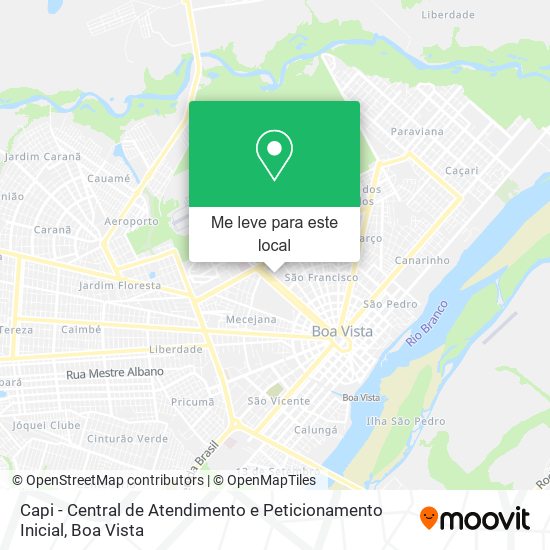 Capi - Central de Atendimento e Peticionamento Inicial mapa