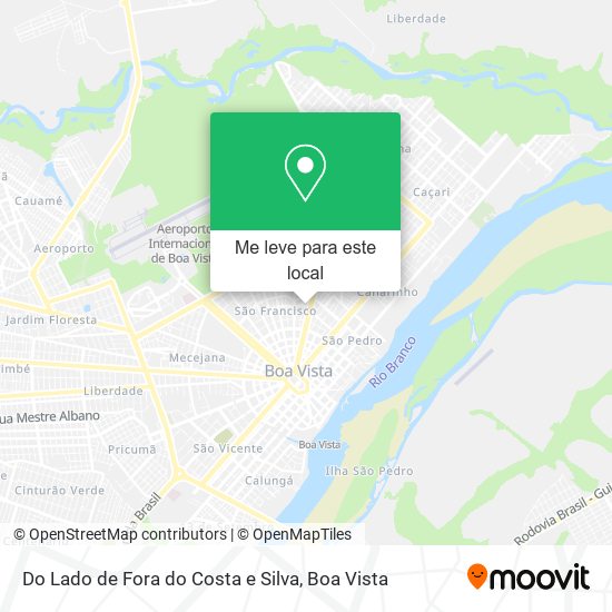 Do Lado de Fora do Costa e Silva mapa