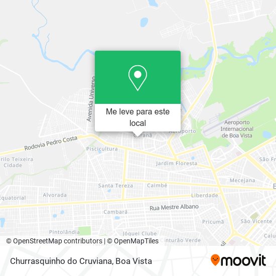 Churrasquinho do Cruviana mapa