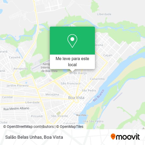 Salão Belas Unhas mapa