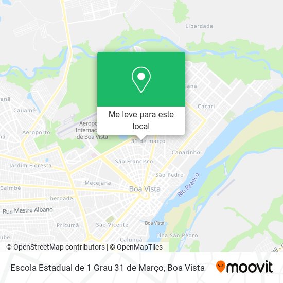 Escola Estadual de 1 Grau 31 de Março mapa