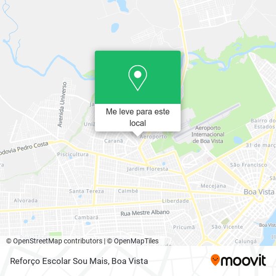 Reforço Escolar Sou Mais mapa