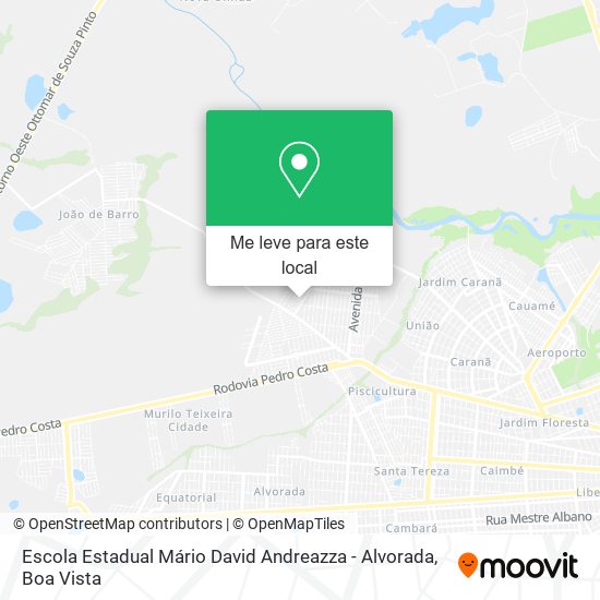 Escola Estadual Mário David Andreazza - Alvorada mapa