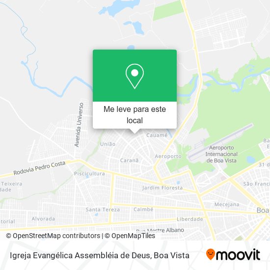 Igreja Evangélica Assembléia de Deus mapa