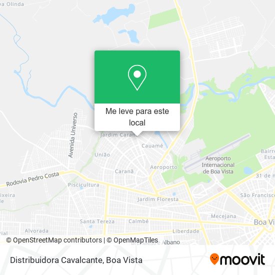 Distribuidora Cavalcante mapa
