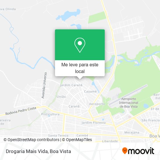 Drogaria Mais Vida mapa