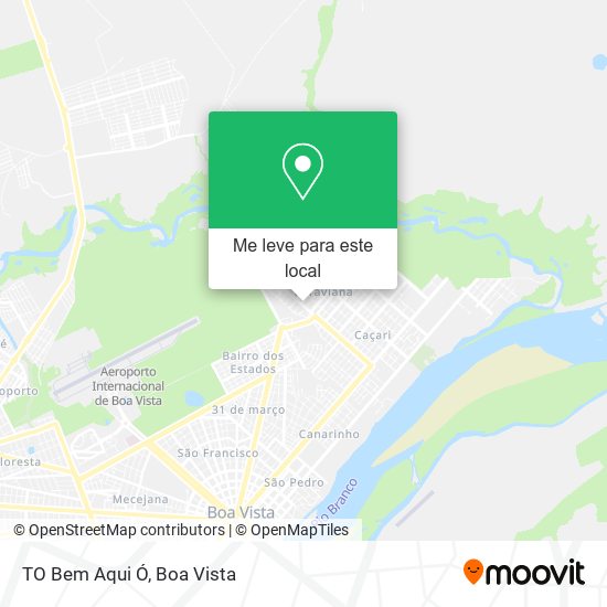 TO Bem Aqui Ó mapa