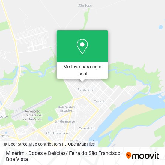 Minerim - Doces e Delícias/ Feira do São Francisco mapa