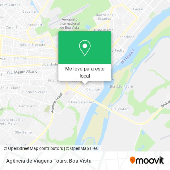 Agência de Viagens Tours mapa