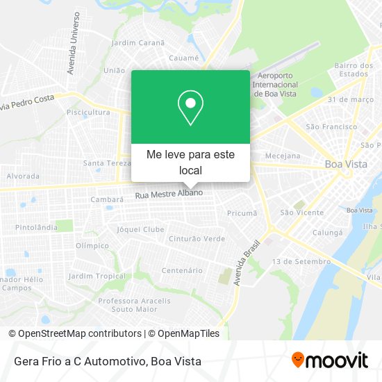 Gera Frio a C Automotivo mapa