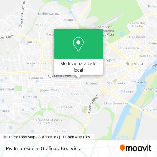 Pw Impressões Gráficas mapa