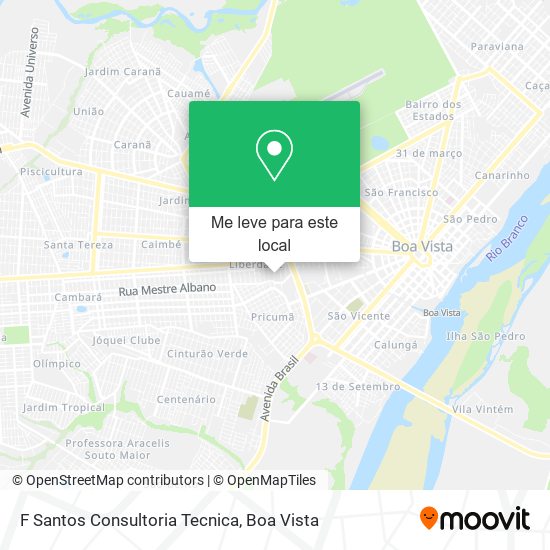 F Santos Consultoria Tecnica mapa
