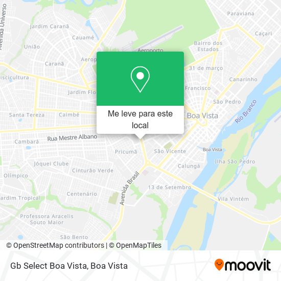 Gb Select Boa Vista mapa