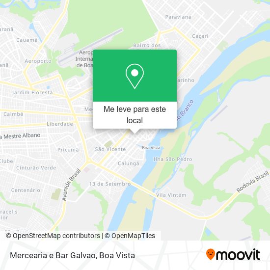 Mercearia e Bar Galvao mapa