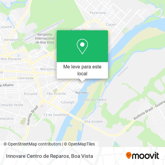 Innovare Centro de Reparos mapa