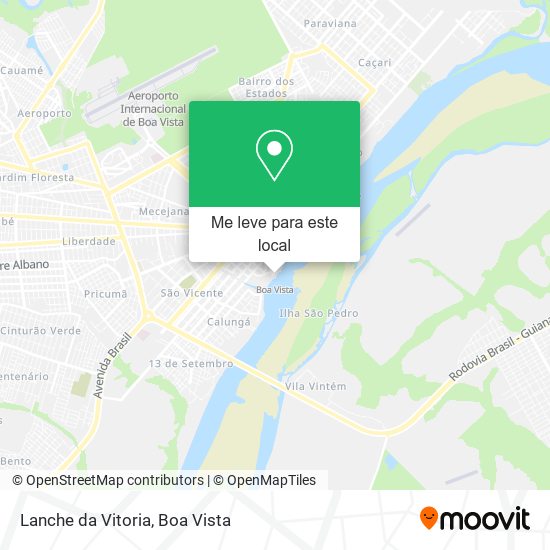 Lanche da Vitoria mapa