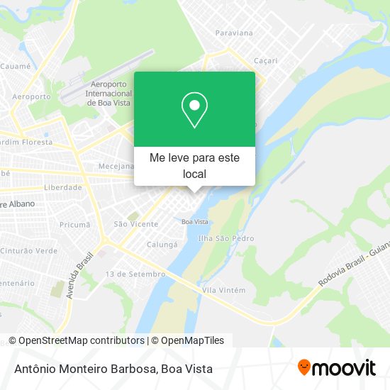 Antônio Monteiro Barbosa mapa