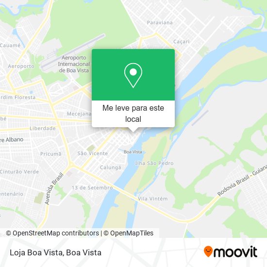 Loja Boa Vista mapa